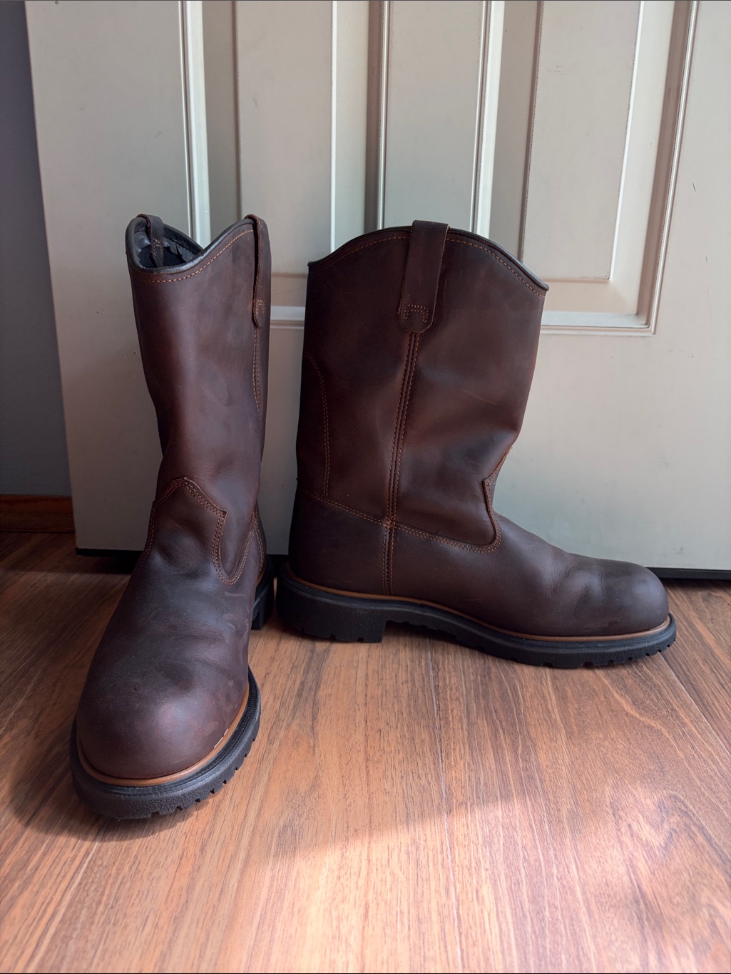 Red Wing Men's 11.5 Boots Eh Steel Toe Leather Brown Work Boots
